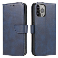 Elegantní pouzdro Magnet Case s flipovým krytem a funkcí stojánku iPhone 14 Plus modré