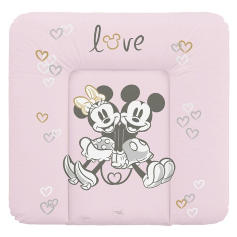 CEBA - Podložka přebalovací měkká na komodu 75x72 Disney Minnie & Mickey Pink CebaBaby