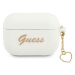 Guess GUAPLSCHSH pouzdro na Airpods PRO white Silicone Charm Collection