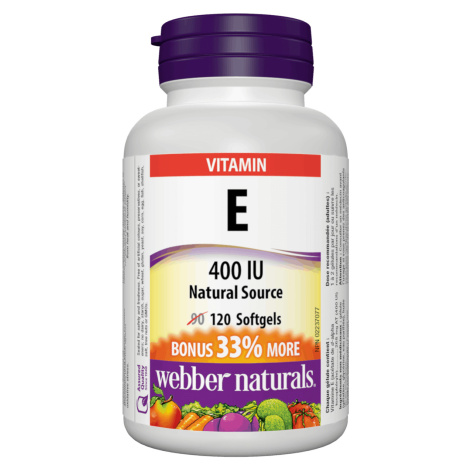 Webber Naturals Vitamín E 400IU 120 tobolek