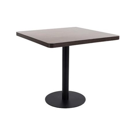 Bistro stolek tmavě hnědý 80x80 cm MDF SHUMEE