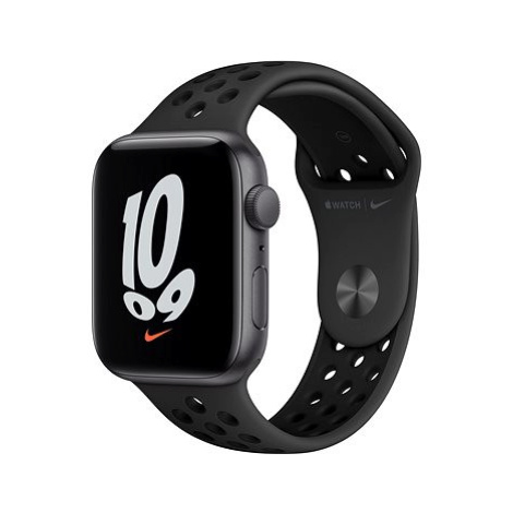 Apple Watch Nike SE 44mm Vesmírně šedý hliník s antracitovým/černým sportovním řemínkem Nike