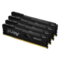 KINGSTON 32GB 3200MT/s DDR4 CL16 DIMM (Kit of 4) FURY Beast Black