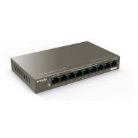 Tenda TEF1109P-8-63W PoE AT Switch 63Watt, 9xRJ45 Switch s 8xPoE 802.3at, 10/100Mb/s