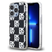 DKNY PC/TPU Checkered Pattern kryt iPhone 15 Pro Max černý