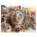 Malování podle čísel - AFRIKA (D. RUSTY RUST) Rozměr: 80x100 cm, Rámování: bez rámu a bez vypnut