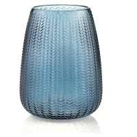 Modrá skleněná váza (výška 24 cm) Sevilla – AmeliaHome