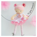 Doudou Jolijou Panenka baletka Lily Rose 36 cm