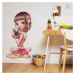DEKORACJAN Nálepka na stěnu - Baletka s ježečkem rozměr: M