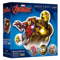 Trefl Wood Craft Origin puzzle Odvážný Iron Man 160 dílků