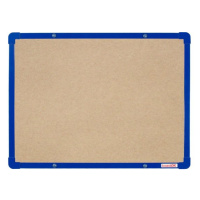 BoardOK Tabule s textilním povrchem 60 × 45 cm, modrý rám