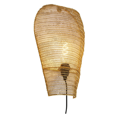 Orientální nástěnná lampa zlatá 45 cm - Nidum QAZQA