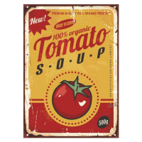 Ilustrace Tomato soup vintage metal sign image, lukeruk, 30 × 40 cm