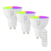 IMMAX NEO LITE Sada 3x smart LED žárovka GU10 6W RGB+CCT, stmívatelná, WiFi, Beacon, DO