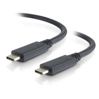 PremiumCord USB-C kabel (USB 3.2 generation 2x2, 5A, 100W, 20Gbit/s) černý, 0.5m