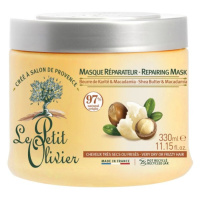 Le Petit Olivier Obnovující maska pro suché vlasy Bambucké máslo a makadamový olej 330 ml