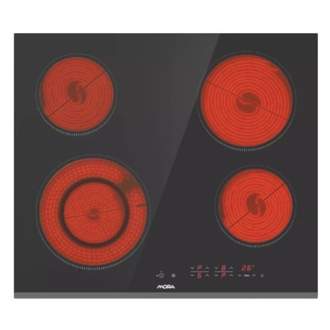 Mora sklokeramická varná deska černá VDST 652 FF