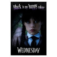 Plakát Wednesday - Black is my Happy Colour