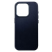 FIXED MagLeather kožený kryt s MagSafe Apple iPhone 15 Pro modrý