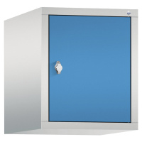 C+P Nástavná skříň CLASSIC, 1 oddíl, šířka oddílu 400 mm, světlá šedá / světlá modrá