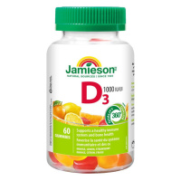 Jamieson Vitamín D3 Gummies 1000 IU 60 želatinových pastilek