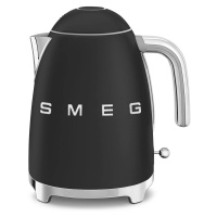 Smeg KLF03BLMEU, rychlovarná konvice, 1, 7 l, (7 šálků), 2400 W, styl 50. let, matná černá