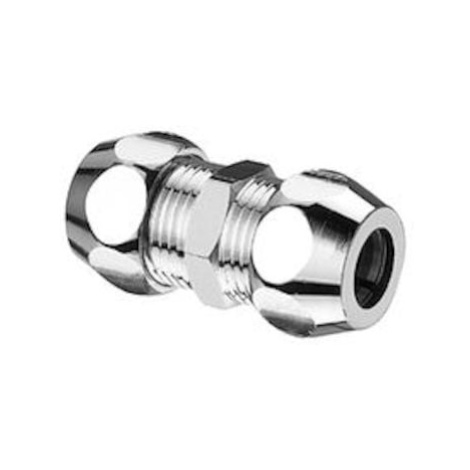 Schell Dvojité šroubení přímé 3/8" x 3/8" - 10 mm, chrom, 064370699, Schell