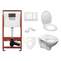 Cenově zvýhodněný závěsný WC set TECE do lehkých stěn / předstěnová montáž+ WC S-Line S-line Pro