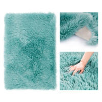Huňatý modrý koberec DOKKA Rozměr: 75 x 120 cm