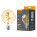 LED žárovka AMBER filament - E27 - 4W - G95 - stmívatelná - teplá bílá