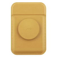 Peněženka UNIQ Flixa magnetic card wallet with stand yellow MagSafe (UNIQ-FLIXA-CYELLOW)