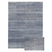 Diamond Carpets koberce Ručně vázaný kusový koberec Diamond DC-MCN Medium blue/silver - 160x230 