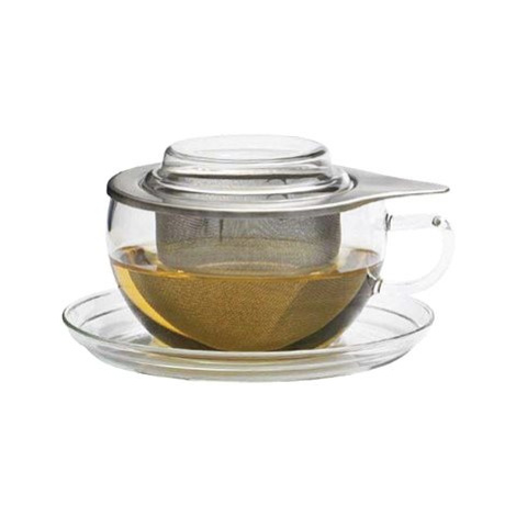 Gastro Šálek na čaj s podšálkem, pokličkou a sítkem Tea Time 300 ml