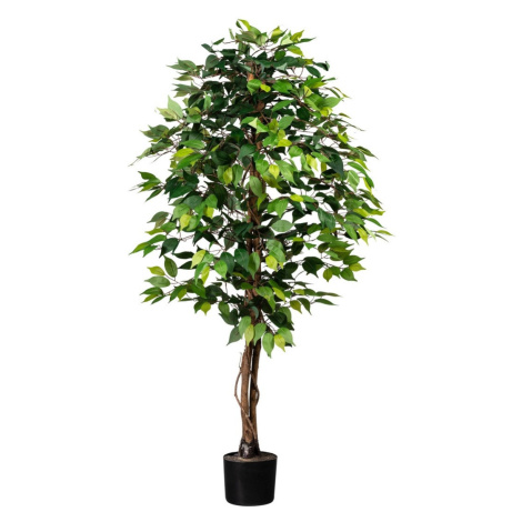 Umělá rostlina Ficus benjamin, 160 cm, zelená