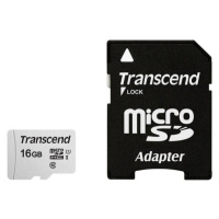 Transcend microSDHC 16GB UHS-I U1 TS16GUSD300S-A Stříbrná