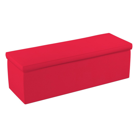 Dekoria Čalouněná skříň, červená, 90 x 40 x 40 cm, Quadro, 136-19
