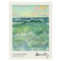 Obrazová reprodukce Marine Pourville (1881), Claude Monet, 30 × 40 cm