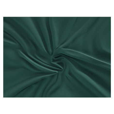 Kvalitex satén prostěradlo Luxury Collection tmavě zelené 140x200