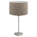 Eglo Eglo - Stolní lampa TUNJA 1xE27/60W/230V 38,5 cm matný chrom/taupe