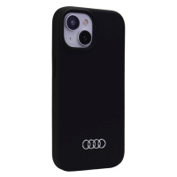 Zadní kryt Audi Silicone pro Apple iPhone 15 Plus, černá