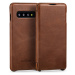 Pouzdro kožené na Samsung Galaxy S10 slim book Case hnědé Movear