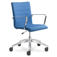 LD SEATING Kancelářská židle OSLO 227-RA,F80-N6, kříž leštěný hliník