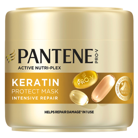 Pantene Pro-V Repair & Protect Keratin Protect Maska na Vlasy 300 ml, Suché a Poškozené