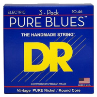 DR Strings Pure Blues PHR-10-3PK