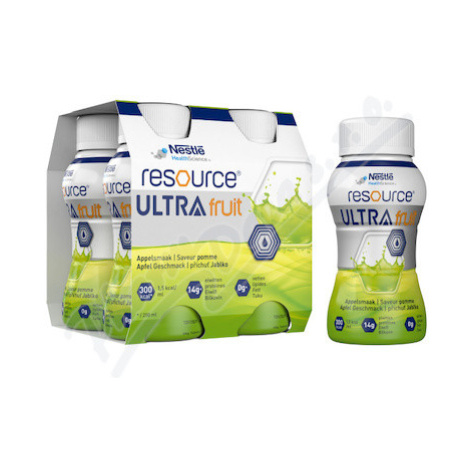 Resource Ultra Fruit Jablko por.sol.4x200ml