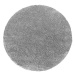 4sleep kusový koberec Kamel kruhový šedý