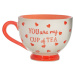 Červeno-bílý keramický hrnek 400 ml You are My Cup of Tea – Sass & Belle