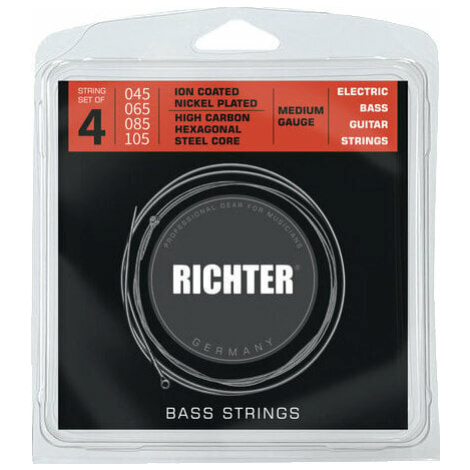 Richter Ion Coated Electric Bass 4 Strings - 045-105 Richter Czech