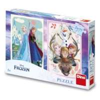 Puzzle Frozen: Anna a Elsa 2x77 dílků DINO