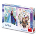 Puzzle Frozen: Anna a Elsa 2x77 dílků DINO